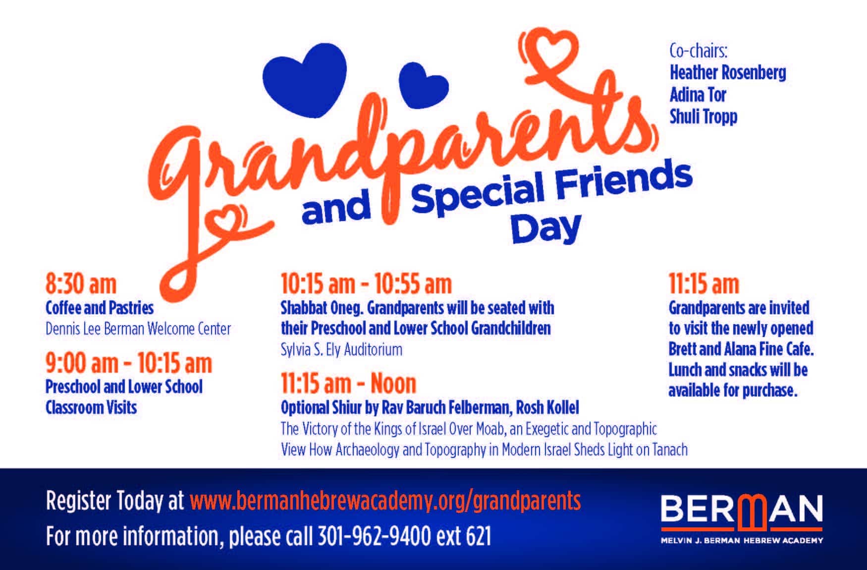 Grandparents and Special Friends Day 2023 Berman Hebrew Academy